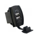 Разъем USB гнездо 2xUSB герм. 12-24V 3,1A (SKU-GH8)