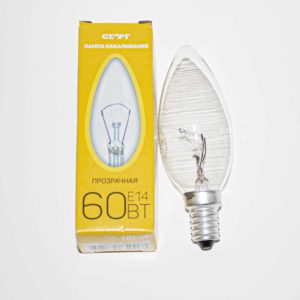 Лампа Старт B35 60Вт Е14 прозрач. свеча